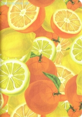 Geschenkpapier Orangen & Zitronen