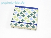 Geschenkpapier Retro Muster, grn/blau