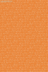 Geschenkpapier Buchstaben, orange/wei